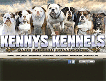 Tablet Screenshot of kennyskennels.com